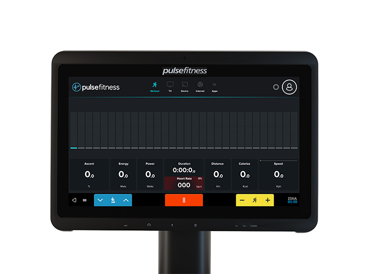 [PLS-CRD-TREAD-008] Pulse Premium Treadmill with 18.5" (Cirrus V4) Touchscreen Console in Sand Black (TRAKK Compatible)(220V)