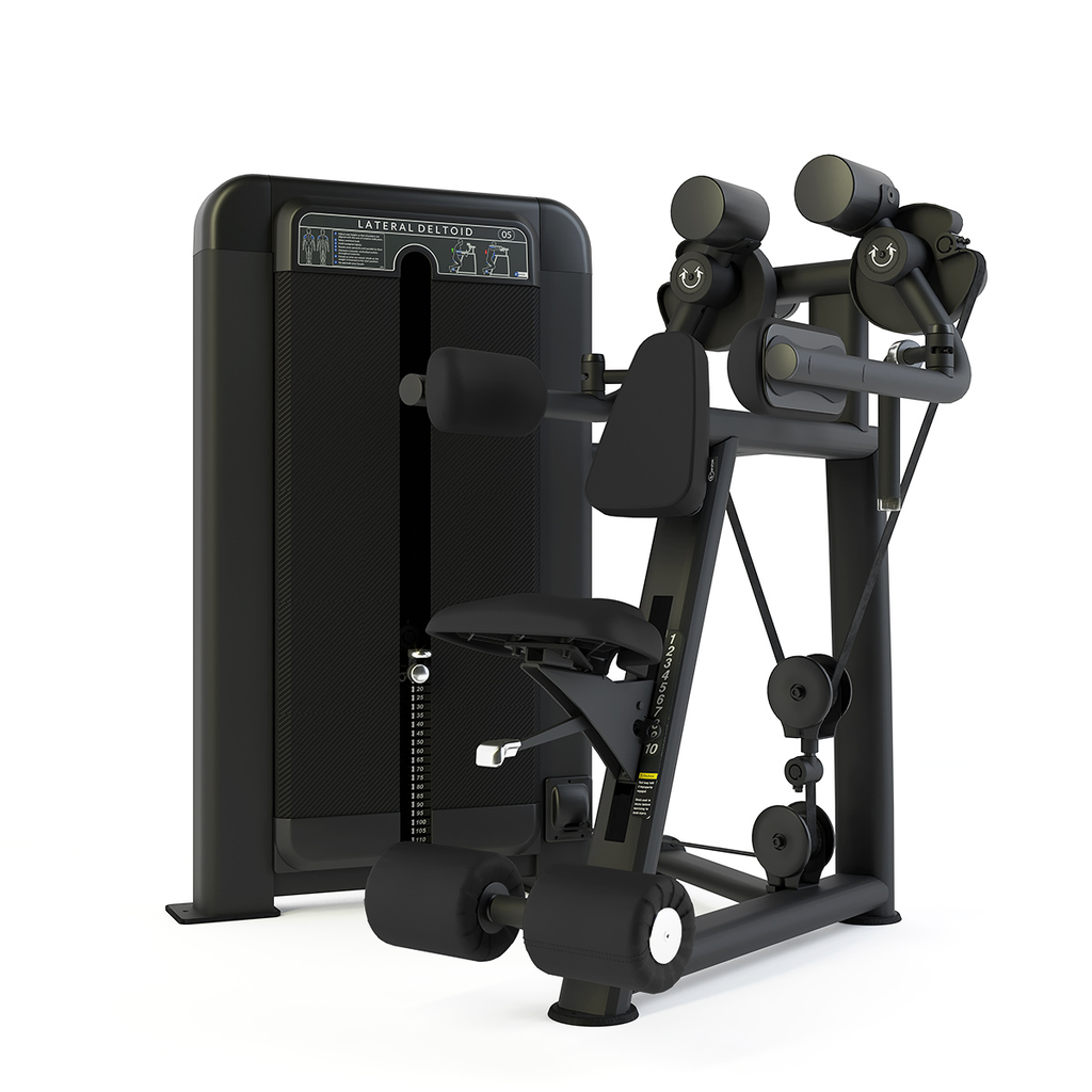 [PLS-STR-MACH-022] Pulse Premium Lateral Deltoid (Independent Arm)1x100kg Weight Stack Tower with 10.1" (Cirrus V4) Touchscreen Console in Sand B [PLS-STR-MACH-022]