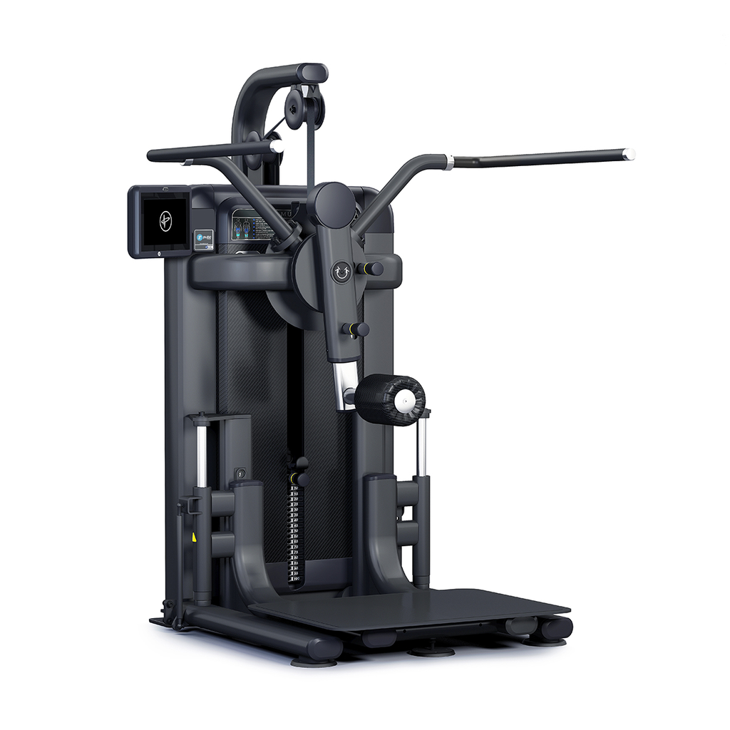 [PLS-STR-MACH-091] Pulse Club Line Multi-Hip 1x100kg Weight Stack Tower in Sand Black with Black Upholstery