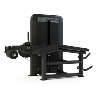 [PLS-STR-LGEXT-004] Pulse Club Line Inclusive Leg Extension IFI 1x100kg Weight Stack Tower in Sand Black with Carbon Fibre Upholstery Blue Stitchi