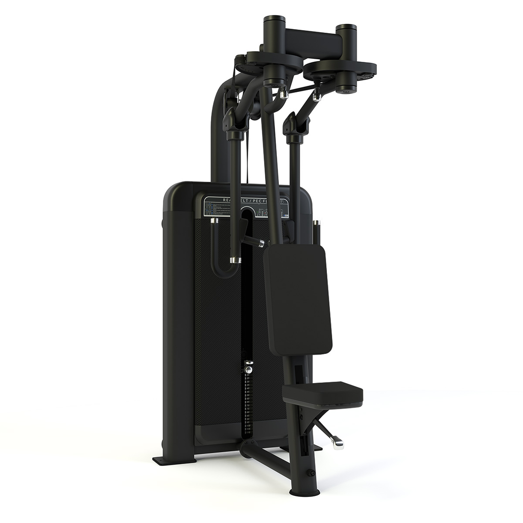 [PLS-STR-MACH-130] Pulse Premium Rear Deltoid / Pec Fly (Independent Arm)1x100kg Weight Stack Tower with 10.1" (Cirrus V4)Touchscreen Console in
