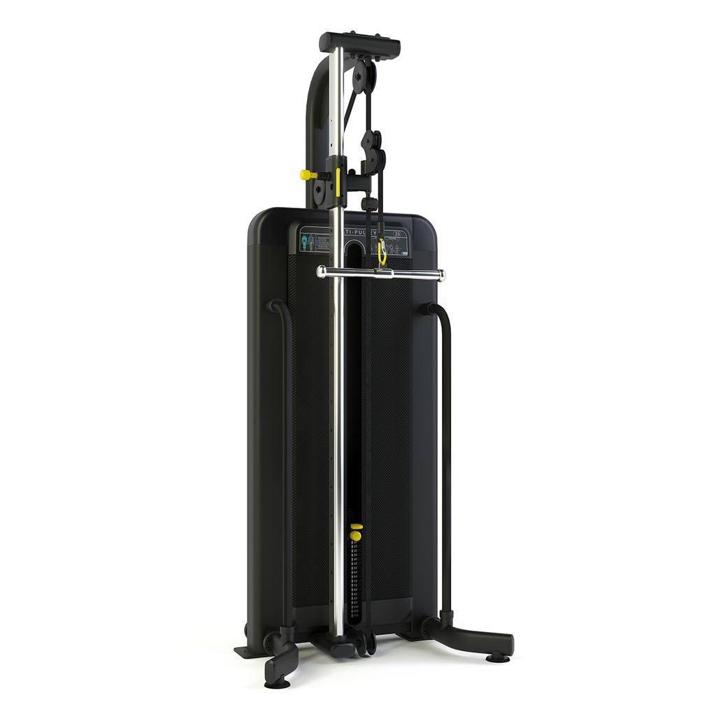 [PLS-STR-MACH-149] Pulse Club Line Multi-Pulley 1x100kg Weight Stack Tower in Sand Black