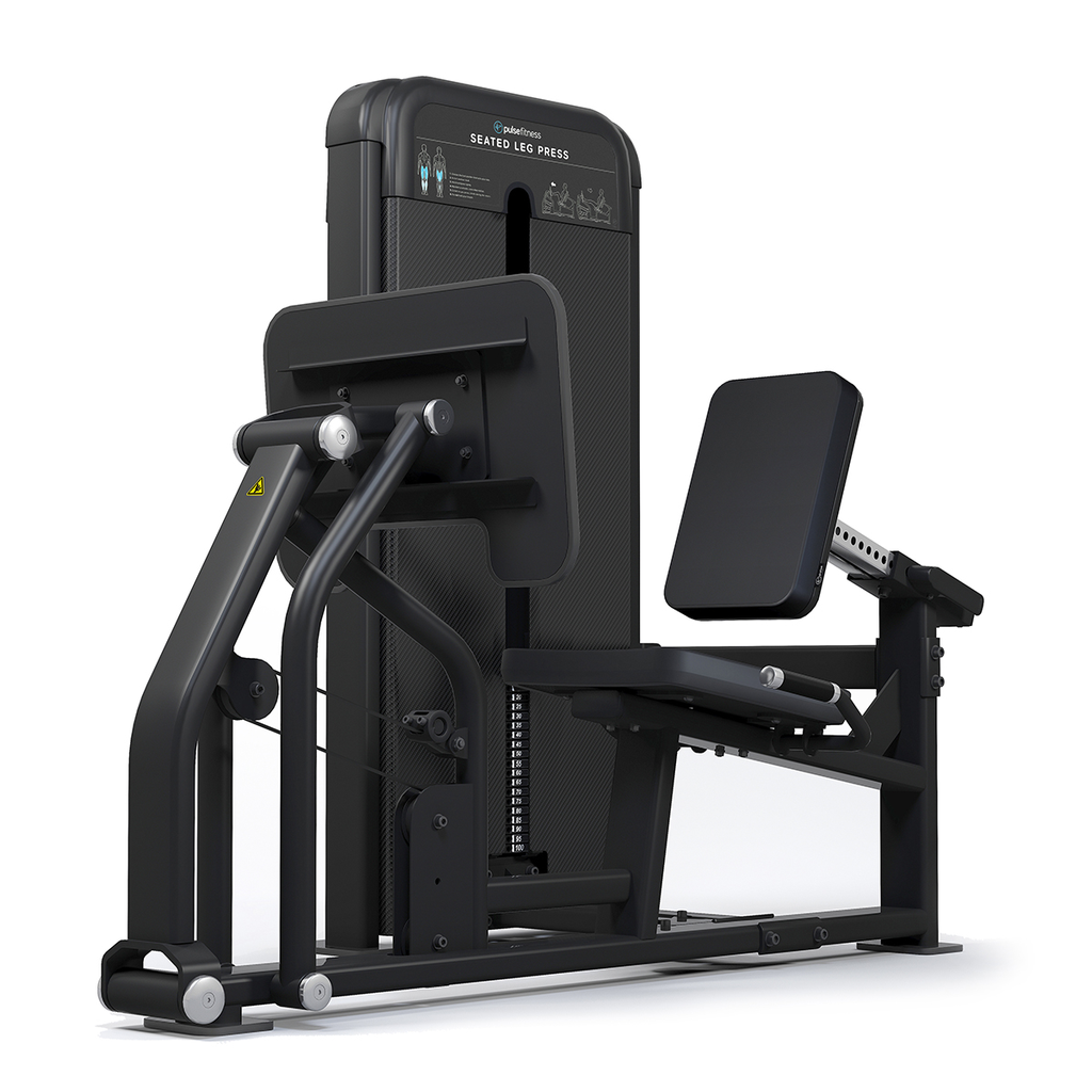[PLS-STR-LGPRS-016] Pulse Seated Leg Press | Premium Seated Leg Press 1x140kg (20mm Belt) Weight Stack Tower with 10.1" (Cirrus V4) Touchscreen Co