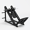 [PLS-STR-PLATE-020] Pulse Club Line Hack Squat (inc. Shoulder Pads) 200kg Total Plate Capacity in Sand Black with Black / Carbon Fibre Upholstery