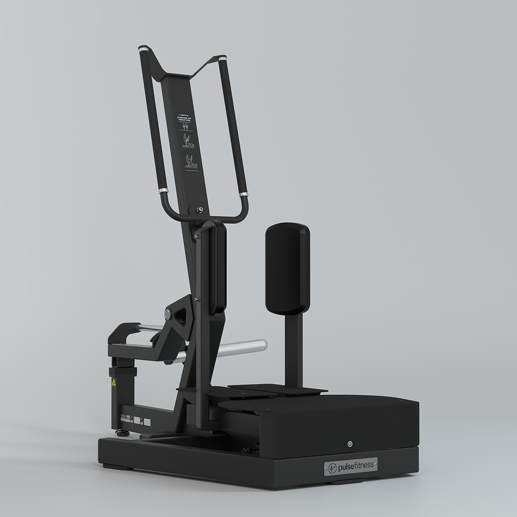 [PLS-STR-MACH-246] Pulse Club Line Standing Hip Abduction in Sand Black with Black Upholstery (NEW - NOT YET AVAILABLE)