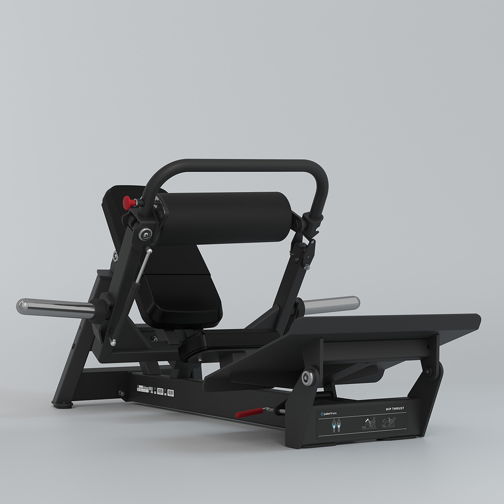 [PLS-STR-MACH-247] Pulse Club Line Hip Thrust in Sand Black with Black Upholstery