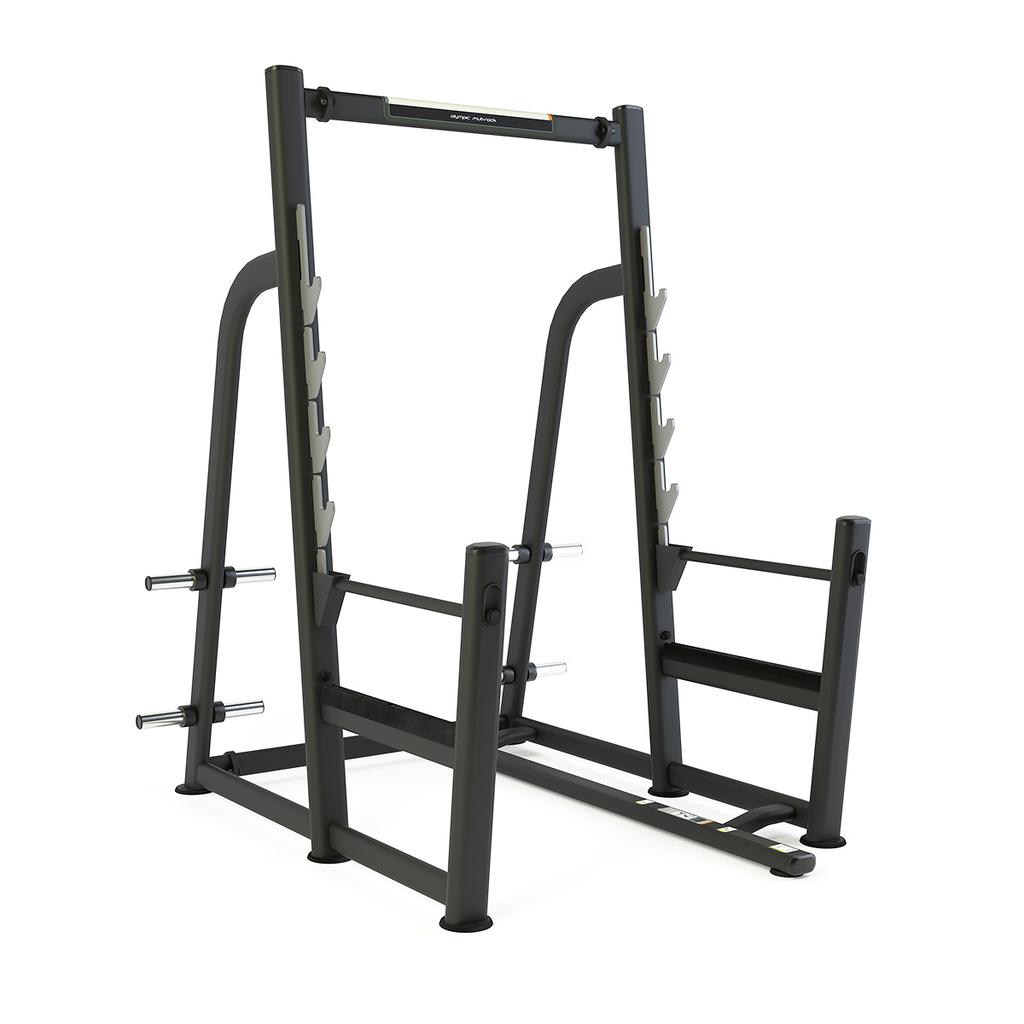 [PLS-STR-PLATE-045] Pulse Club Line Olympic Multi-Rack (inc. disc storage) in Sand Black
