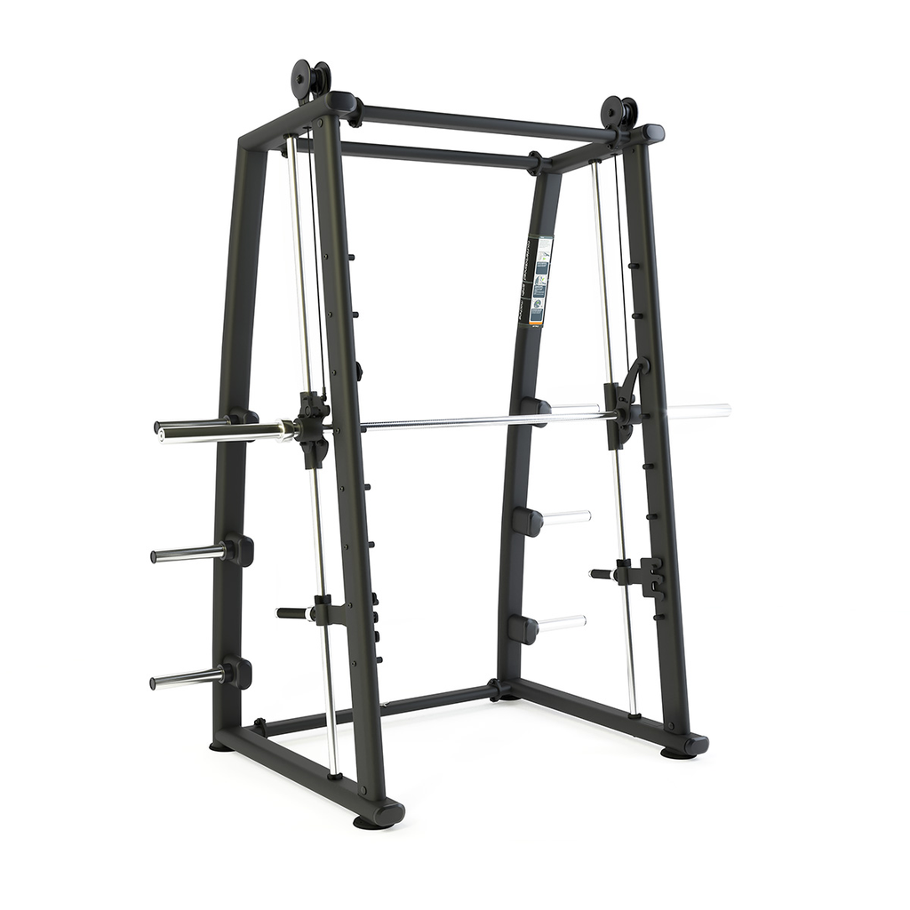 [PLS-STR-BENCH-003] Pulse Club Line Counterbalanced Smith Machine in Sand Black -Incline Bench not Included