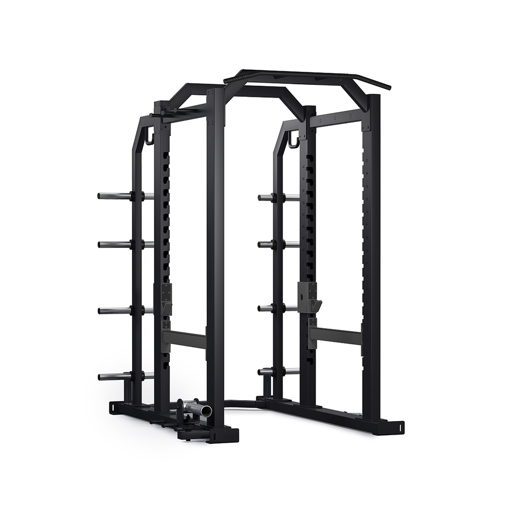 [PLS-STR-RACK-009] Pulse Premium Full Rack & Full Rack Platform (Rubber Performance Flooring) in Sand Black 2.4x1.5m