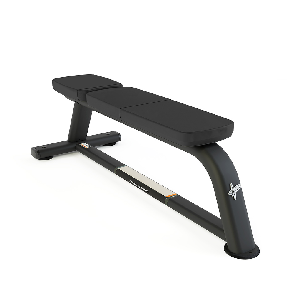 [PLS-STR-BENCH-009] Pulse Club Line Horizontal Bench in Sand Black with Black Upholstery