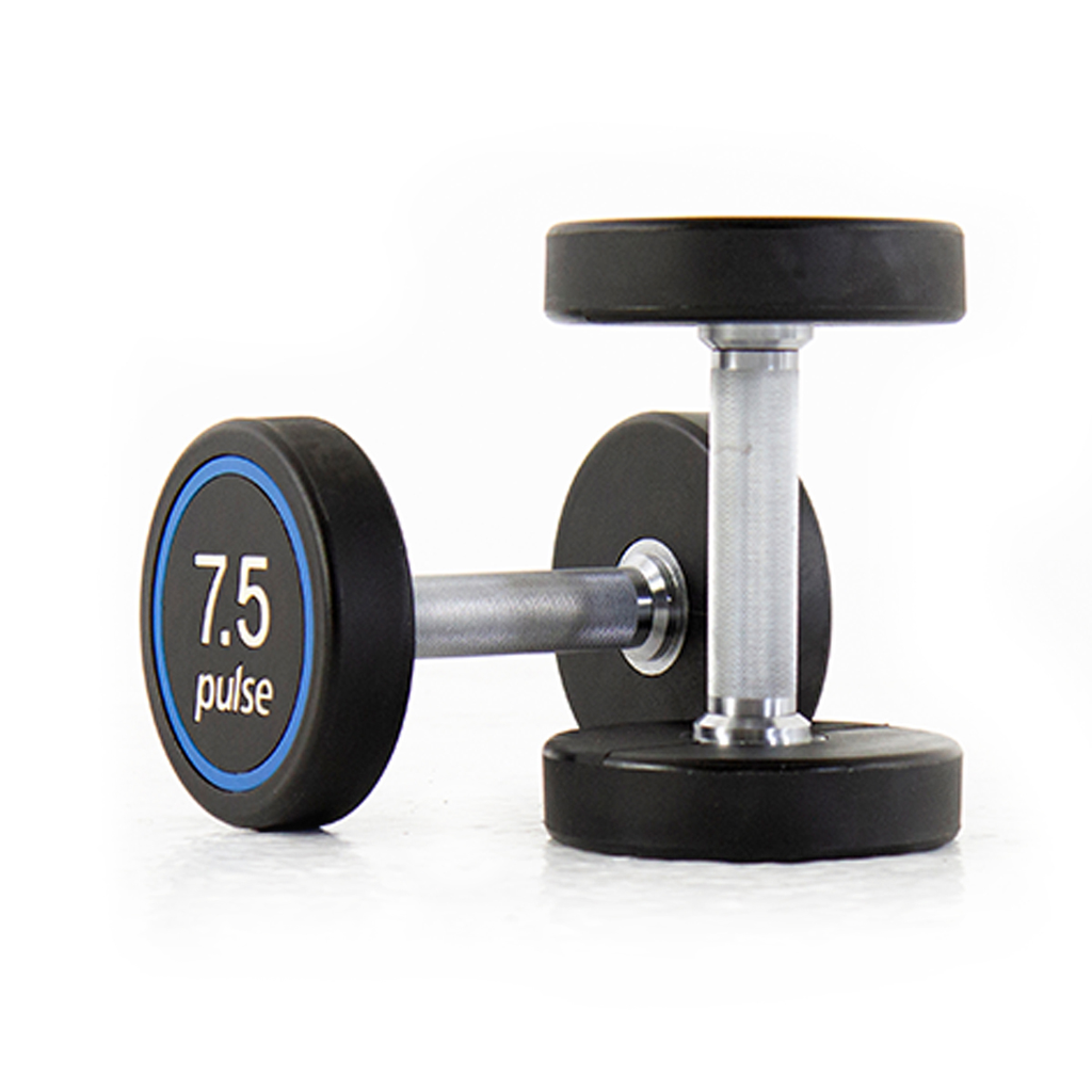 [PLS-STR-DUMBL-079] Pulse 7.5Kg Premium Polyurethane Covered Dumbbells with Conical Handgrips (in a Pair)