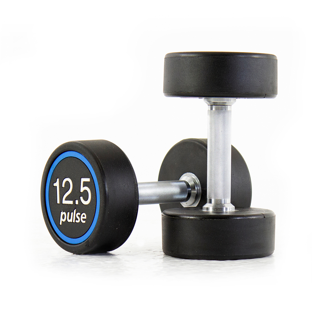 [PLS-STR-DUMBL-081] Pulse 12.5Kg Premium Polyurethane Covered Dumbbells with Conical Handgrips (in a Pair)