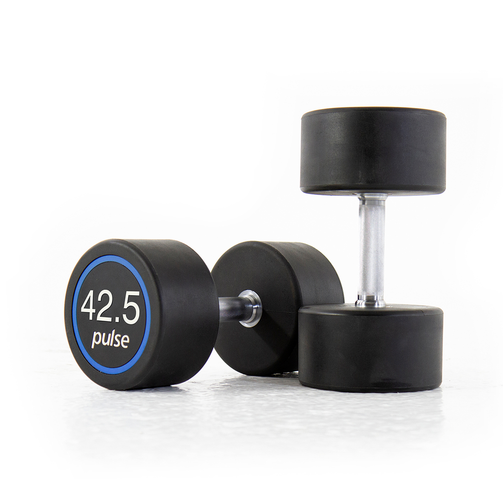 [PLS-STR-DUMBL-093] Pulse 42.5Kg Premium Polyurethane Covered Dumbbells with Conical Handgrips (in a Pair)