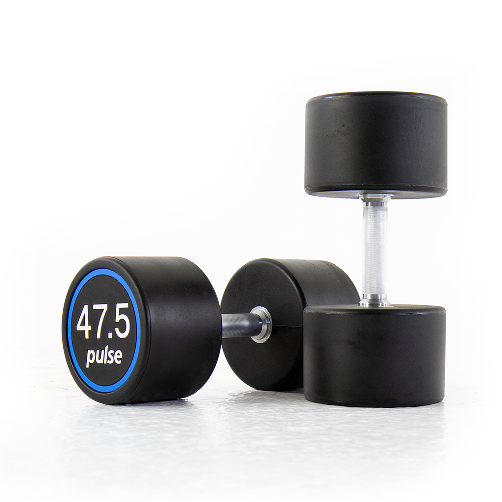 [PLS-STR-DUMBL-095] Pulse 47.5Kg Premium Polyurethane Covered Dumbbells with Conical Handgrips (in a Pair)