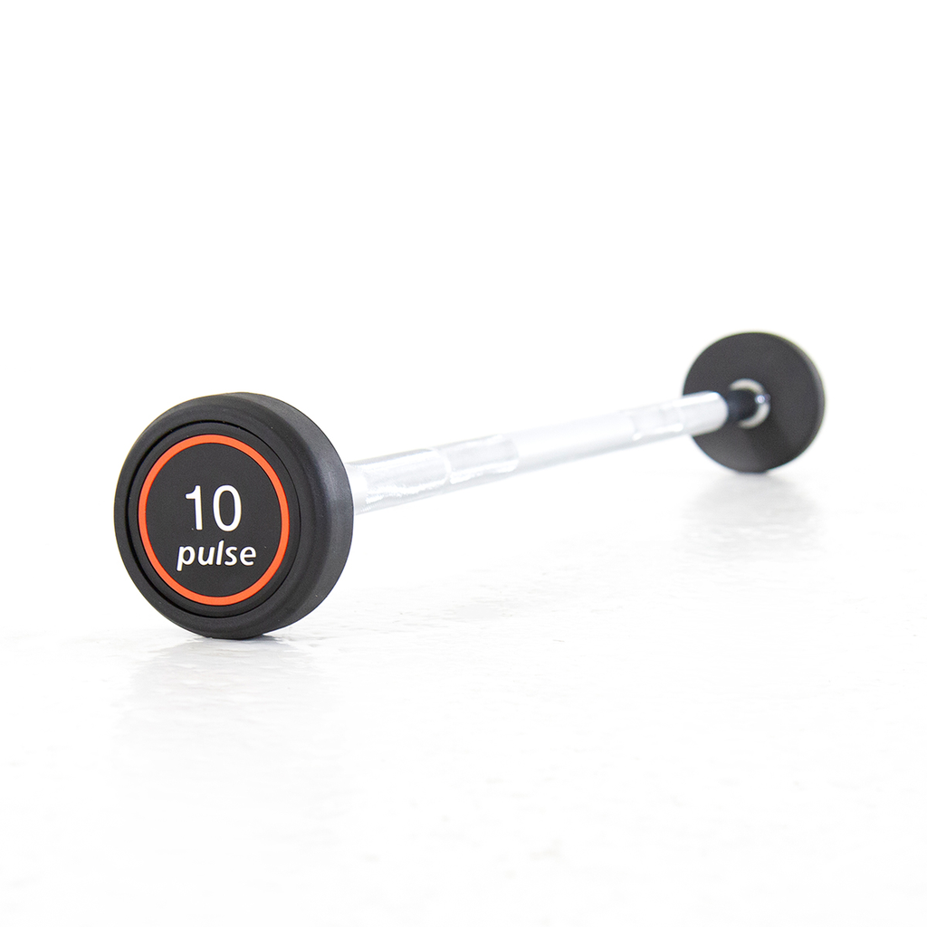 [PLS-STR-BARBL-002] Pulse 10.0kg Club Line (Black) Rubber Covered Barbell