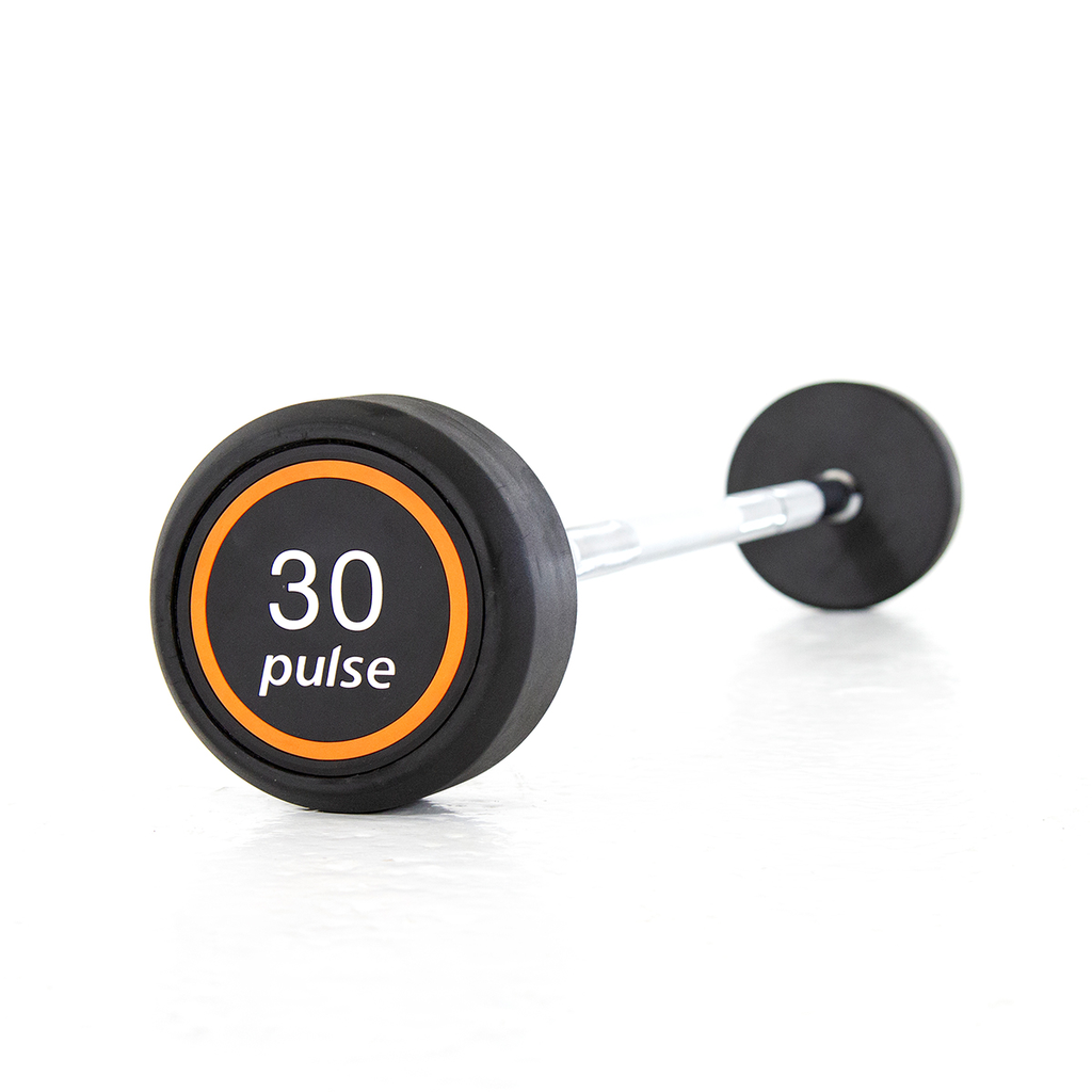 [PLS-STR-BARBL-006] Pulse 30.0kg Club Line (Black) Rubber Covered Barbell