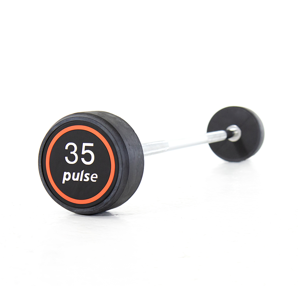 [PLS-STR-BARBL-007] Pulse 35.0kg Club Line (Black) Rubber Covered Barbell