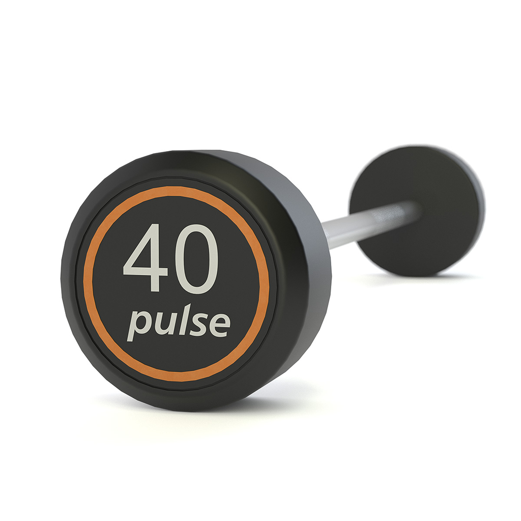 [PLS-STR-BARBL-008] Pulse 40.0kg Club Line (Black) Rubber Covered Barbell