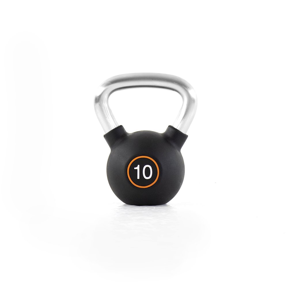 [PLS-STR-KETTL-015] Pulse 4kg (Black) Premium Polyurethane Covered Kettlebell with Chrome Handgrip