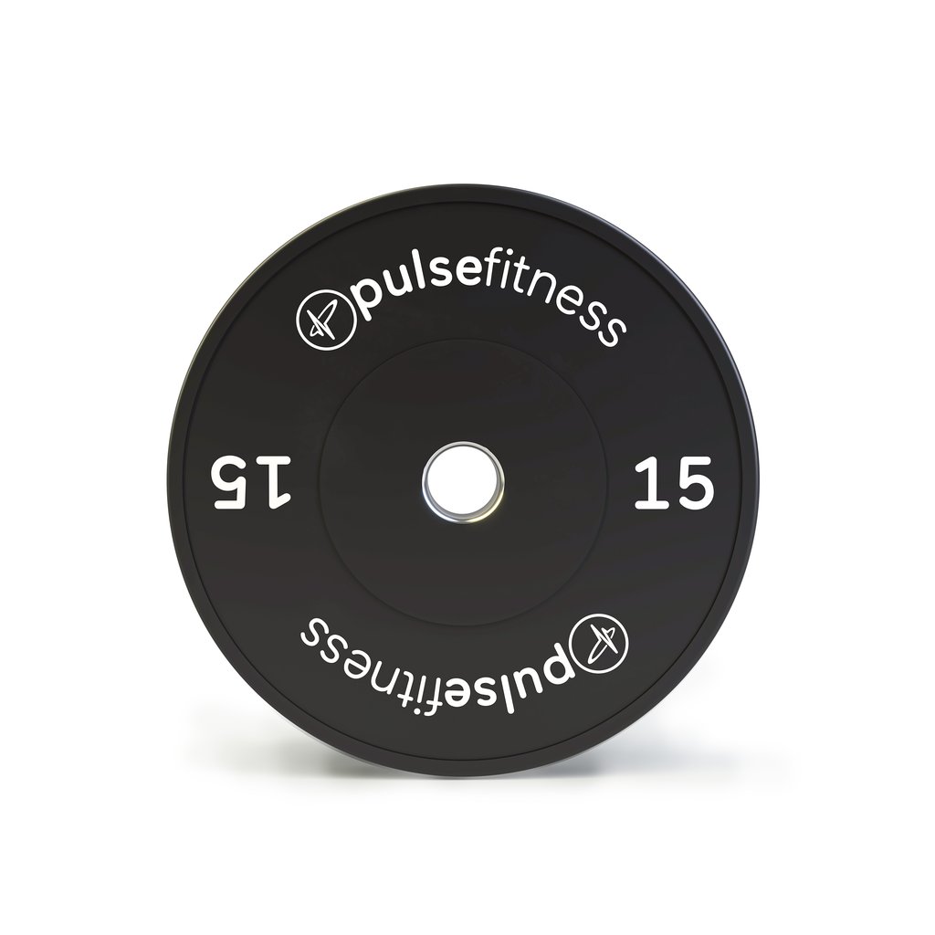 [PLS-STR-BUMPR-004] Pulse 15kg - (Black) Classic Training Bumper Plate