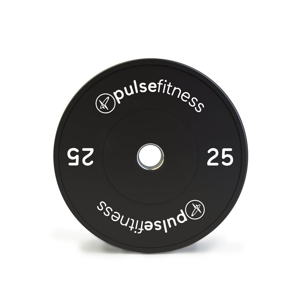 [PLS-STR-BUMPR-006] Pulse 25kg - (Black) Classic Training Bumper Plate