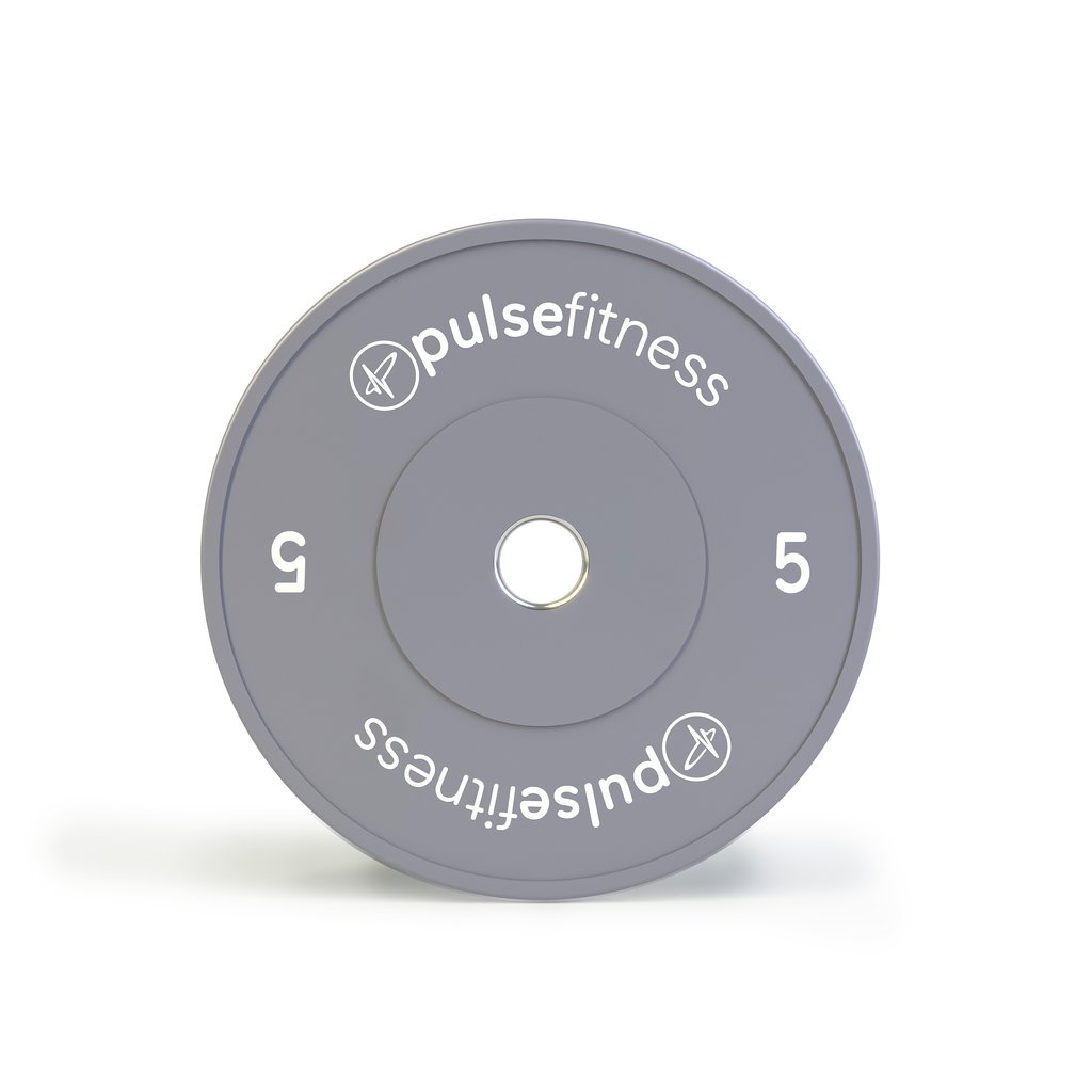 [PLS-STR-BUMPR-008] Pulse 38-476: 5kg - (Coloured) Classic (Grey) Training Bumper Plate