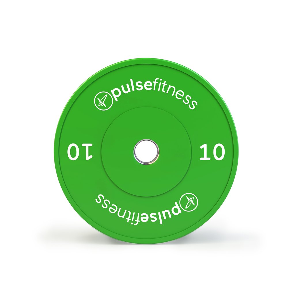 [PLS-STR-BUMPR-009] Pulse 38-477: 10kg - (Coloured) Classic (Green) Training Bumper Plate