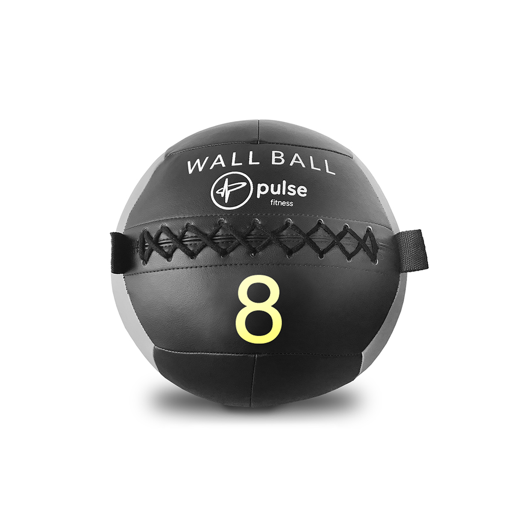[PLS-ACC-MBALL-018] Pulse 8kg Club Line tactile soft vinyl Wall Ball with double stitched seams
