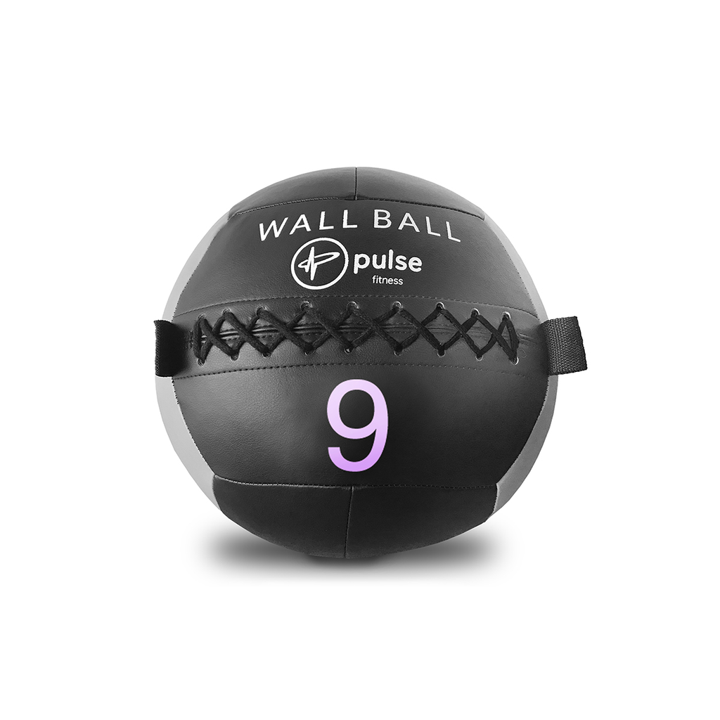 [PLS-ACC-MBALL-019] Pulse 9kg Club Line tactile soft vinyl Wall Ball with double stitched seams