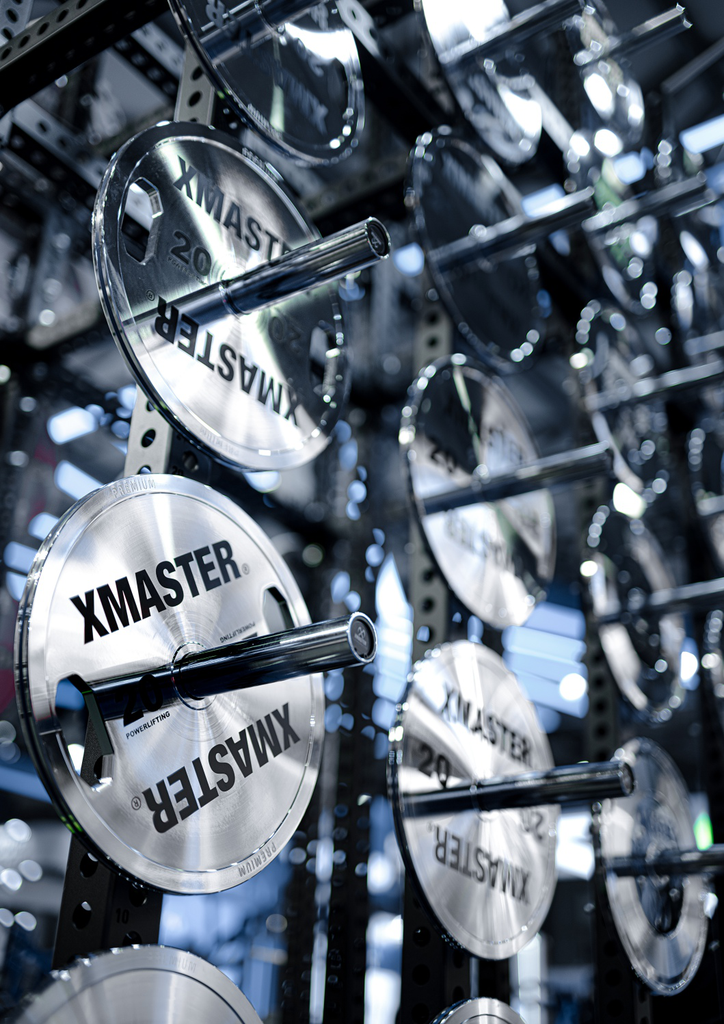 [XMS-STR-BUMPR-013] Xmaster Premium Training Bumper Plate with Color Stripe 25KG